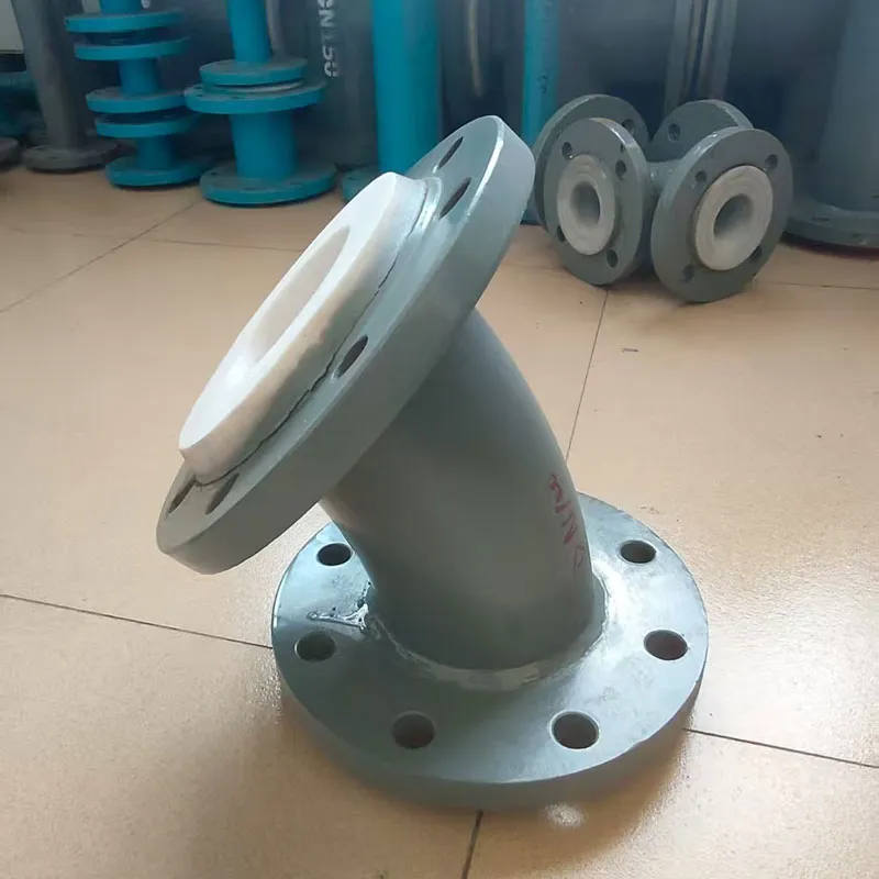 Отводы стальные с футеровкой PTFE 45&deg; (1)